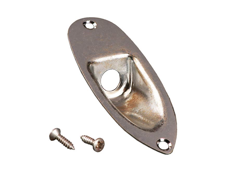 Piastra Jack Curva In Metallo Per Gibson Les Paul – Cromata, Con Viti - Foto 5